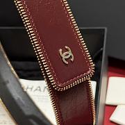 Chanel Belt Lambskin Metal Burgundy Gold Black 4.8cm - 4