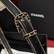 Chanel Belt Calfskin Metal Black Gold 2.8cm - 6