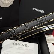 Chanel Belt Calfskin Metal Black Gold 2.8cm - 5