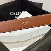 Celine Medium Triomphe Belt in Triomphe Canvas Brown 2.5cm - 2