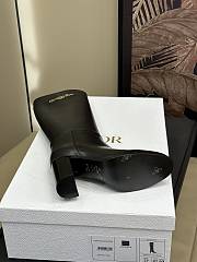 Dior D-Town Heeled Boot Black Supple Calfskin 8cm - 6