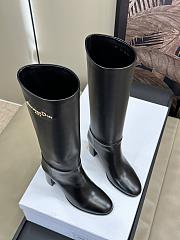 Dior D-Town Heeled Boot Black Supple Calfskin 8cm - 5