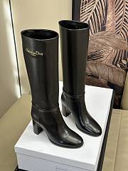 Dior D-Town Heeled Boot Black Supple Calfskin 8cm - 2