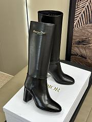 Dior D-Town Heeled Boot Black Supple Calfskin 8cm - 3