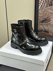 Dior D Quest Ankle Boot Black Calfskin - 2