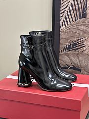 Roger Vivier Tres Vivier Booties in Patent Leather Black 8.5cm - 5