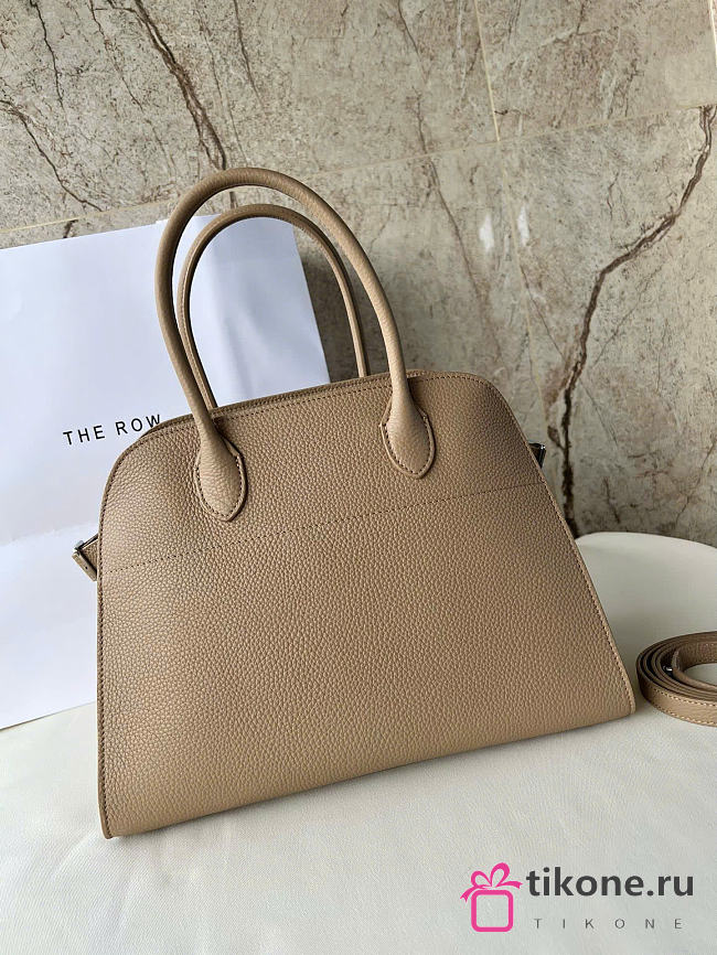 The Row Soft Margaux 12 Bag in Grained Milk Tea - 32x23x18cm - 1