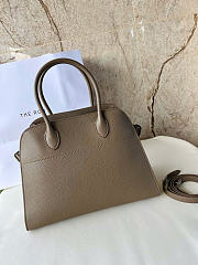 The Row Soft Margaux 12 Bag in Grained Elephant Gray - 32x23x18cm - 1