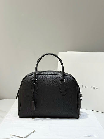 The Row India 12 Bag in Grained Black - 30.5x24x30.5cm