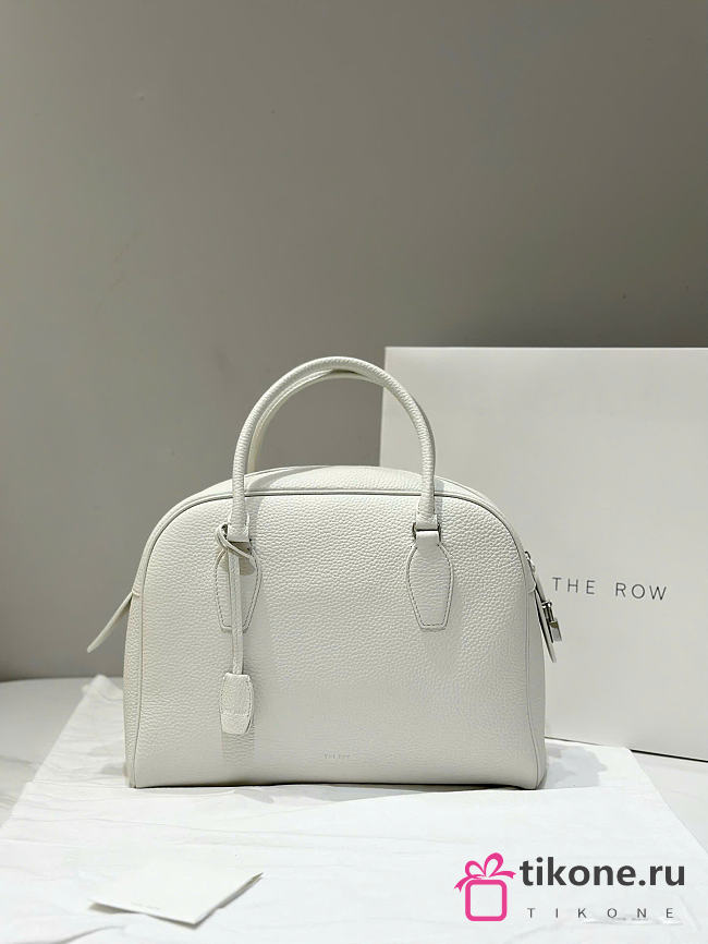 The Row India 12 Bag in Grained White - 30.5x24x30.5cm - 1