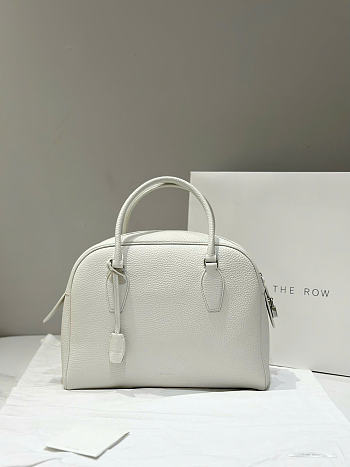 The Row India 12 Bag in Grained White - 30.5x24x30.5cm