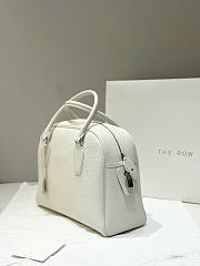 The Row India 12 Bag in Grained White - 30.5x24x30.5cm - 2