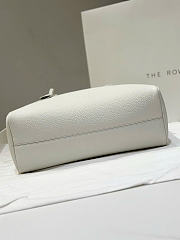 The Row India 12 Bag in Grained White - 30.5x24x30.5cm - 3