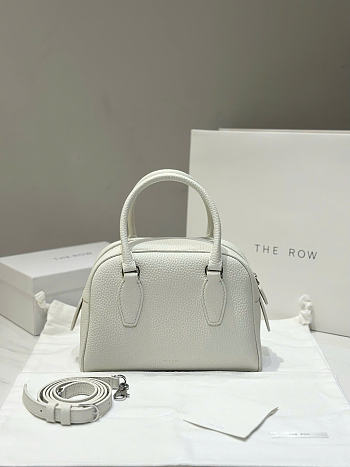 The Row India 10 Bag in Grained White - 24x19x8cm