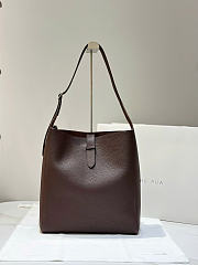 The Row Blake Hobo Bag in Grained Acajou - 35x25x7cm - 1