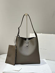 The Row Blake Hobo Bag in Grained Elephant - 35x25x7cm - 1