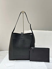 The Row Blake Hobo Bag in Grained Black - 35x25x7cm - 3