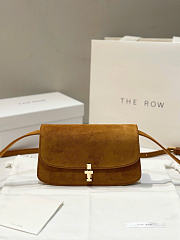 The Row East West Sofia Bag Suede Brown - 19x10.5x5cm - 1