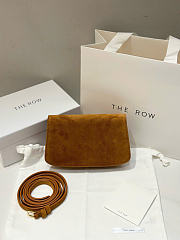 The Row East West Sofia Bag Suede Brown - 19x10.5x5cm - 3