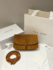 The Row East West Sofia Bag Suede Brown - 19x10.5x5cm - 2