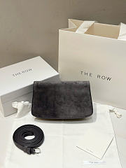 The Row East West Sofia Bag Suede Gray - 19x10.5x5cm - 4