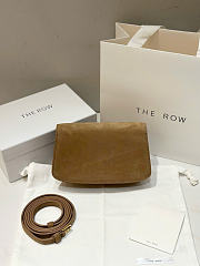 The Row East West Sofia Bag Suede Beige - 19x10.5x5cm - 2