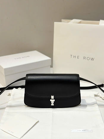 The Row East West Sofia Bag Leather Black Silver - 19x10.5x5cm