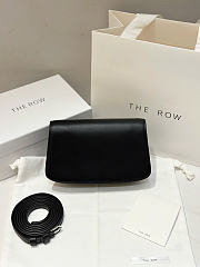 The Row East West Sofia Bag Leather Black Silver - 19x10.5x5cm - 2