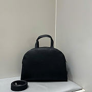 The Row Bowling Two Bag in Grained Black - 34x16x24cm - 1