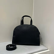 The Row Bowling Two Bag in Grained Black - 34x16x24cm - 5