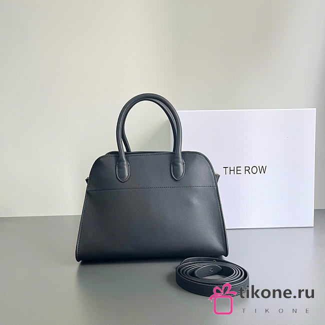 The Row Soft Margaux 10 Bag in Leather Black - 26x18x19cm - 1