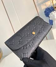 LV Emilie Wallet Monogram Empreinte Leather Black M62369 - 10x2x19cm - 4