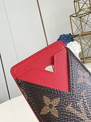 LV Porte Cartes Magnet Monogram Macassar Red M12856 - 6.5x9.5x0.5cm - 4