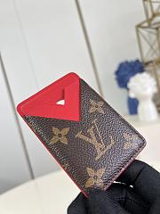 LV Porte Cartes Magnet Monogram Macassar Red M12856 - 6.5x9.5x0.5cm - 6