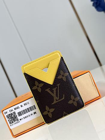 LV Porte Cartes Magnet Monogram Macassar Yellow M12853 - 6.5x9.5x0.5cm