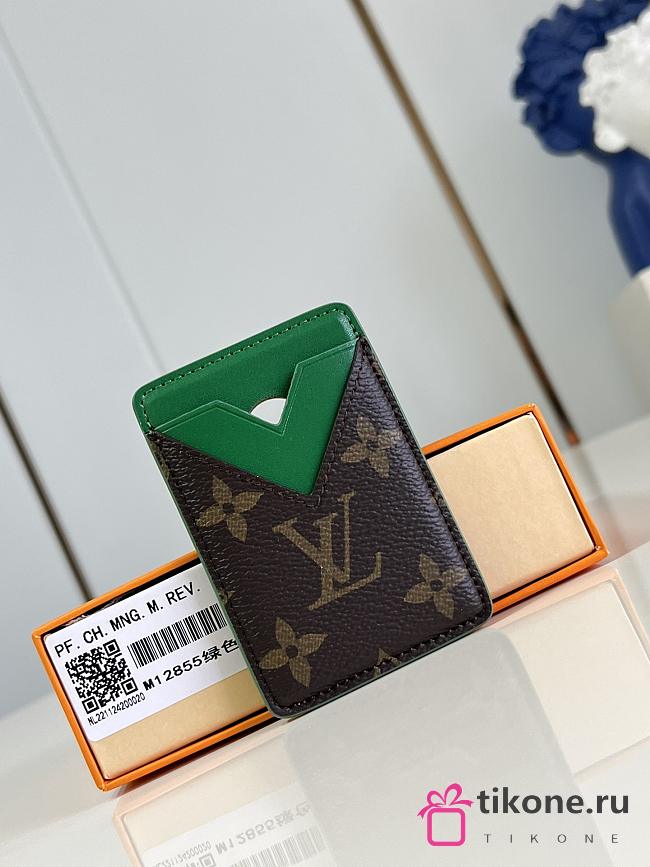 LV Porte Cartes Magnet Monogram Macassar Green M12855 - 6.5x9.5x0.5cm - 1