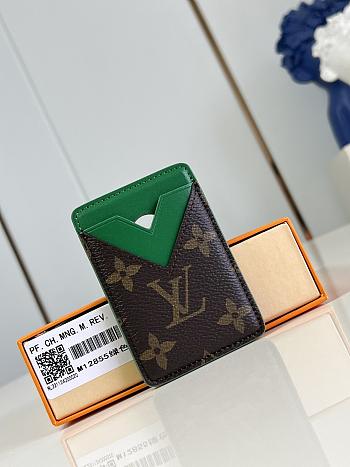 LV Porte Cartes Magnet Monogram Macassar Green M12855 - 6.5x9.5x0.5cm