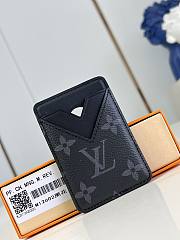 LV Porte Cartes Magnet Monogram Eclipse Canvas M12602 - 6.5x9.5x0.5cm - 1