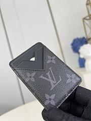 LV Porte Cartes Magnet Monogram Eclipse Canvas M12602 - 6.5x9.5x0.5cm - 5