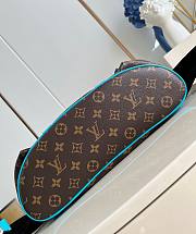 LV Christopher MM Monogram Macassar Canvas Blue M12729 - 38x44x12.5cm - 4