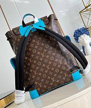 LV Christopher MM Monogram Macassar Canvas Blue M12729 - 38x44x12.5cm - 5