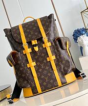 LV Christopher MM Monogram Macassar Canvas Yellow M12729 - 38x44x12.5cm - 1