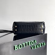 Bottega Veneta Mini Andiamo Croc Leather Black - 22x9x15.5cm - 5