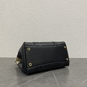 Loro Piana Loom Bag L25 Black - 25x18x12.5cm - 5