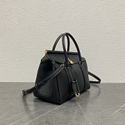 Loro Piana Loom Bag L25 Black - 25x18x12.5cm - 4