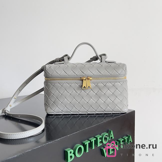 Bottega Veneta Bang Bang Vanity Case Gray - 23x12.5x4cm - 1