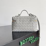 Bottega Veneta Bang Bang Vanity Case Gray - 23x12.5x4cm - 3