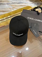 Cotton Baseball Cap With Dolce&Gabbana Logo  - 4