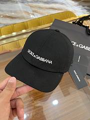 Cotton Baseball Cap With Dolce&Gabbana Logo  - 3