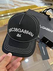 Dolce&Gabbana Cotton Baseball Cap With Logo Embroidery - 5